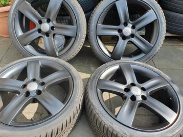 VW/Audi 17/18 inch Velgen met Winterbanden. Steek 5x112  beschikbaar voor biedingen