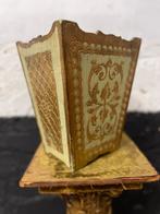 Vintage antieke Venetiaanse papierbak prullenbak bak goud, Ophalen of Verzenden