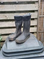 Rubberlaarzen met voering - Maat 45, Kleding | Heren, Schoenen, Onbekend, Zwart, Ophalen of Verzenden, Regenlaarzen