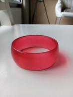 retro dikke rode bangle armband uit de jaren 80, Sieraden, Tassen en Uiterlijk, Armbanden, Ophalen of Verzenden, Gebruikt, Rood