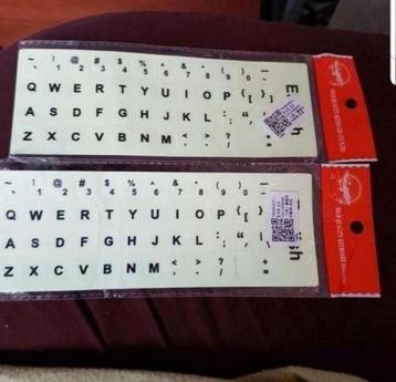 Lichtgevende Waterdicht Toetsenbord Stickers per vel €5,00 beschikbaar voor biedingen