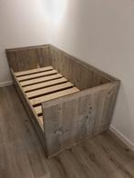 Bedbank grey wash € 275,- direct op voorraad, Ophalen of Verzenden, Hout