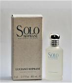 Luciano Soprani Solo Soprani edt 5 ml., Ophalen of Verzenden, Nieuw, Miniatuur, Gevuld