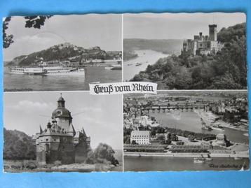 Ansichtkaart: Duitsland, Groeten van de Rhein beschikbaar voor biedingen