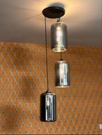 Hanglamp Hotel Chique Rookglas, Glas, Ophalen of Verzenden, Zo goed als nieuw, 75 cm of meer