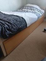 1 persoons Ikea malm bed met 3 laden, Huis en Inrichting, Gebruikt, 90 cm, Eenpersoons, Wit