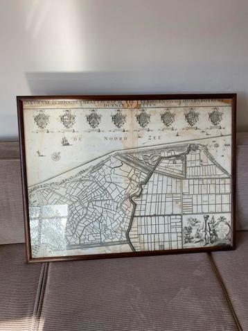 Oude landkaart Petten 1730 - 92x70 cm beschikbaar voor biedingen