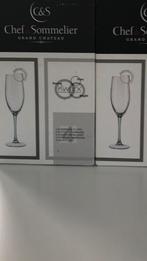 Campagne flutes, 8 stuks nieuw, Huis en Inrichting, Keuken | Servies, Ophalen, Glas of Glazen, Nieuw, Glas