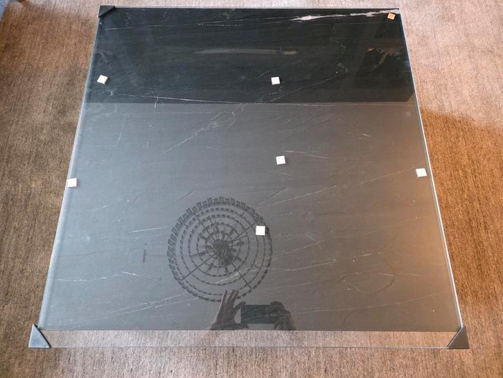 Gehard veiligheidsglasplaat 90 x 93 cm, Doe-het-zelf en Verbouw, Glas en Ramen, Nieuw, Glasplaat, 80 tot 120 cm, 80 tot 120 cm