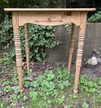 Brocante oud houten tafeltje - schrijftafeltje met laatje, Antiek en Kunst, Curiosa en Brocante, Ophalen