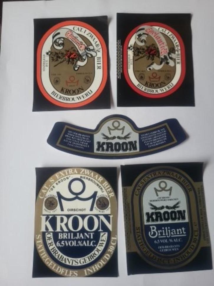BIERETIKETTEN - E 86 - DE KROON / NIEUW&NIEUW., Verzamelen, Biermerken, Nieuw, Overige typen, Overige merken, Verzenden