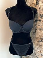 Sapph Lingerie Setje Zwart Kant Satijn, Ophalen of Verzenden, Zwart, Setje