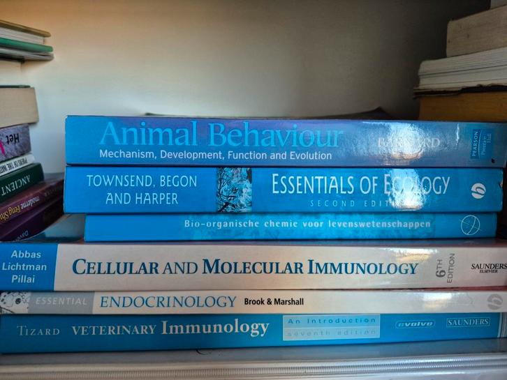 Diverse studieboeken dierwetenschappen wageningen, Boeken, Studieboeken en Cursussen, Zo goed als nieuw, WO, Beta, Ophalen of Verzenden