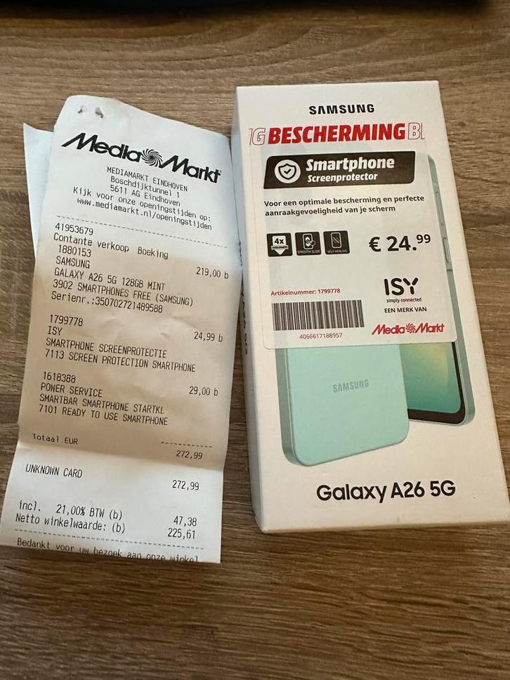 Nieuw: Samsung Galaxy A26 128GB- incl garantie, smartbar, Telecommunicatie, Mobiele telefoons | Samsung, Zo goed als nieuw, Galaxy A