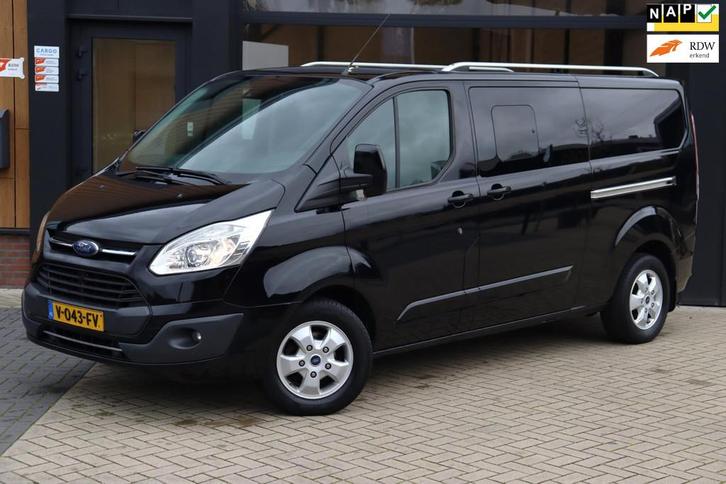 Ford Transit Custom 290 2.0 TDCI L2H1 Sport DC | Eerste Eige, Auto's, Bestelauto's, Bedrijf, Te koop, ABS, Achteruitrijcamera