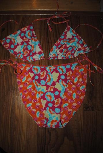 Hunkemoller tweezijdig bikini oranje roze blauw maat XL beschikbaar voor biedingen