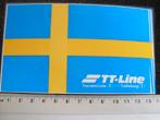 sticker TT-line travemunde trelleborg vlag logo, Verzenden, Zo goed als nieuw, Bedrijf of Vereniging