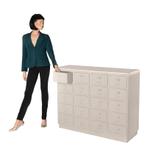 Refurbished Apothekerkast Vintage Ladekast Industrieel Retro, Info@dehanzeherten.nl, 100 tot 150 cm, 5 laden of meer, Vintage, Retro, Industrieel, Refurbished