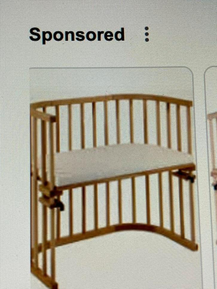 Baby Bay aanbouw wieg van beukenhout., Kinderen en Baby's, Babywiegjes en Ledikanten, Zo goed als nieuw, Wieg, Ophalen