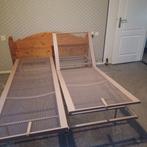 bed met Auping spiraalbodem, 80 cm, Gebruikt, 210 cm, Bruin