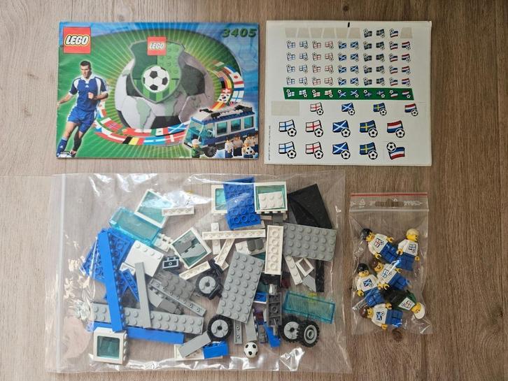 Lego 3405/3411 Blue Team Bus (Zeldzame set), Kinderen en Baby's, Speelgoed | Duplo en Lego, Gebruikt, Lego, Complete set, Verzenden