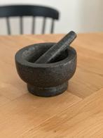 Granieten Vijzel met Stamper, Ophalen of Verzenden, Gebruikt