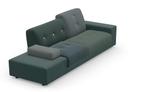1x Vitra Hella Jongerius Poldersofa & Ottoman - Sea Greens, Niet ingevuld, Hout, 250 tot 300 cm, Niet ingevuld
