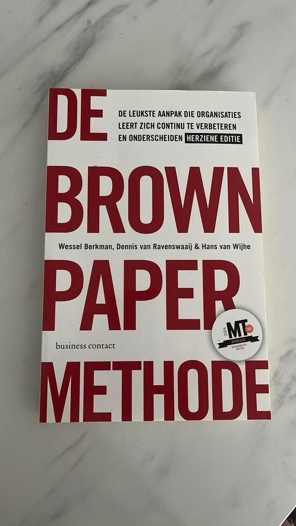Hans van Wijhe - De brown paper methode, Boeken, Wetenschap, Zo goed als nieuw, Sociale wetenschap, Ophalen of Verzenden