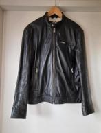 Echte Leren jas maat L, Maat 52/54 (L), Zwart, Ophalen of Verzenden, Zo goed als nieuw