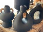 Zwarte donut vazen div soorten, Huis en Inrichting, Woonaccessoires | Vazen, Ribbonstore, Verzenden, Nieuw, Glas