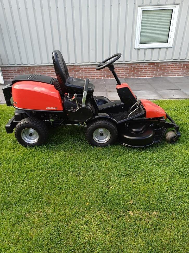 Jonsered 18pk 2 Cyl Kawasaki AWD / 112 Combi dek, incl btw!, Tuin en Terras, Zitmaaiers, Gebruikt, 90 tot 120 cm, Elektrische starter