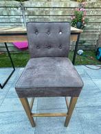 Hoge barkruk Rivièra maison, Huis en Inrichting, Barkrukken, Ophalen, 60 tot 90 cm, Leer, Zo goed als nieuw