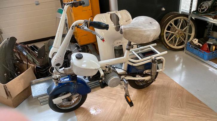 Motograzliella vouwbrommer oldtimer brommer, Fietsen en Brommers, Brommers | Overige merken, Gebruikt, Ophalen