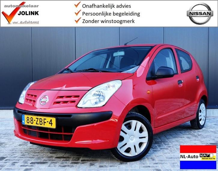 Nissan PIXO 1.0i Visia I NL-Auto I 1e Eig. I 100% dealer I 5, Auto's, Nissan, Pixo, ABS, Airbags, Isofix, Startonderbreker, Benzine