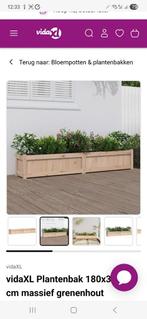 Nieuwe plantenbak - 180 cm breed, Tuin en Terras, Ophalen, 100 cm of meer, Nieuw, Rechthoekig