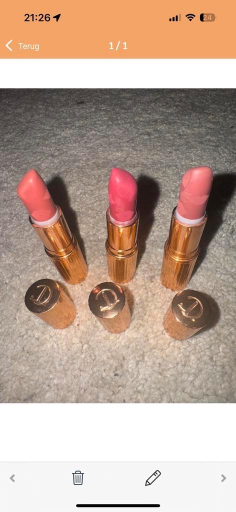 Lippenstift Set - Ongebruikt Charlotte Tilbury, Sieraden, Tassen en Uiterlijk, Uiterlijk | Cosmetica en Make-up, Gebruikt, Make-up