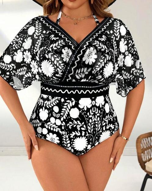 Badpak Nancy Wit (44 tm 52) ** NIEUW **, Kleding | Dames, Grote Maten, Nieuw, Lingerie of Zwemkleding, Wit, Verzenden