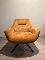 Stijlvolle Revi Fauteuil - Cognac Velvet - Zo Goed Als Nieuw, Ophalen, 75 tot 100 cm, Zo goed als nieuw, 75 tot 100 cm
