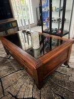 Koloniale Teak Salontafel met Laden. 70 x 120 x 43, Huis en Inrichting, Ophalen, Gebruikt, 100 tot 150 cm, Teakhout