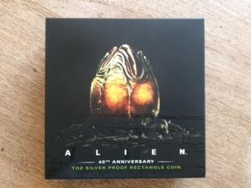 2019 Tuvalu - Alien 40th anniversary - color 1 oz silver bar beschikbaar voor biedingen