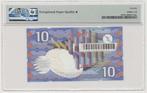 Nederland 10 Gulden 1997 Ijsvogel PMG70 EPQ (Ster), Ophalen of Verzenden, 10 gulden, Los biljet