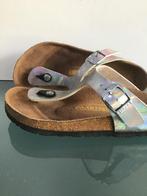 GRATIS VERZENDEN | BIRKENSTOCK Gizeh zilveren slippers 37, Slippers, Overige kleuren, Verzenden, Zo goed als nieuw