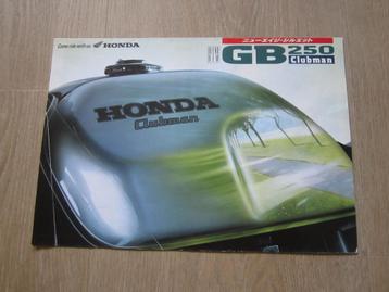 Honda GB250 Clubman (JDM)  brochure folder 1990 beschikbaar voor biedingen