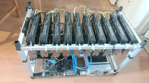Mining rig 10x rx470 8gb GPU, Computers en Software, Overige Computers en Software, Refurbished, Ophalen of Verzenden