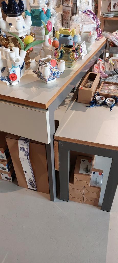 MDF Tafels met zwaar Metalen Frame - Set van 2, Huis en Inrichting, Tafels | Bijzettafels, Ophalen