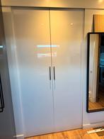 Ikea Hasvik schuifdeuren 236x150cm, Huis en Inrichting, Kasten | Kledingkasten, Ophalen, 100 tot 150 cm, Hoogglans wit, 200 cm of meer