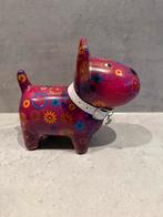Pomme-pidou spaarpot hondje Oscar., Ophalen of Verzenden, Zo goed als nieuw, Steen, Aardewerk of Keramiek, Dier