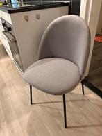 6 eetkamerstoelen Jysk, Ophalen, Grijs, Stof