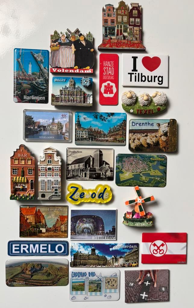 Koelkastmagneten uit Nederland en de Waddeneilanden NR 1, Verzamelen, Overige Verzamelen, Zo goed als nieuw, Ophalen of Verzenden