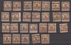 USA 26 zegels Harding verzameling verschillende precancels, Postzegels en Munten, Postzegels | Amerika, Ophalen of Verzenden, Gestempeld